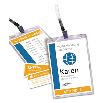 Avery® Lanyard-style Badge Holder W-laser-inkjet Inserts, Top Load, 4.25 X 6, We, 75-pk freeshipping - TVN Wholesale